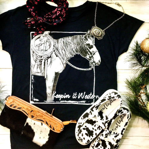 Shop Envi Me Tops and Tunics The Keepin It Western Tee