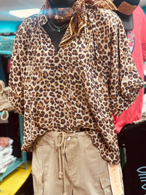 Shop Envi Me Tops and Tunics The Kendra Cheetah Top