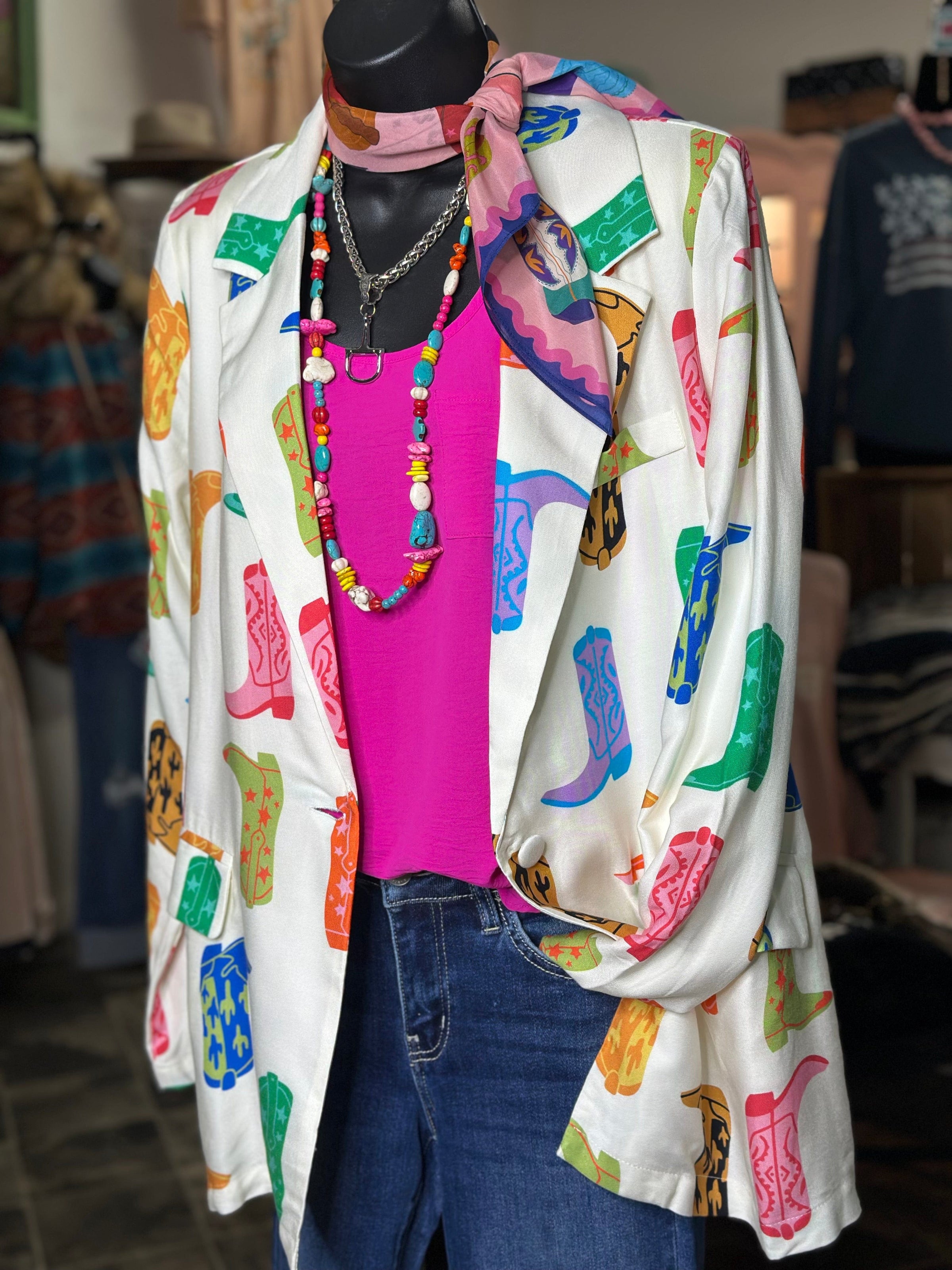Shop Envi Me The Kickin Cowgirl Boots In Spring Blazer