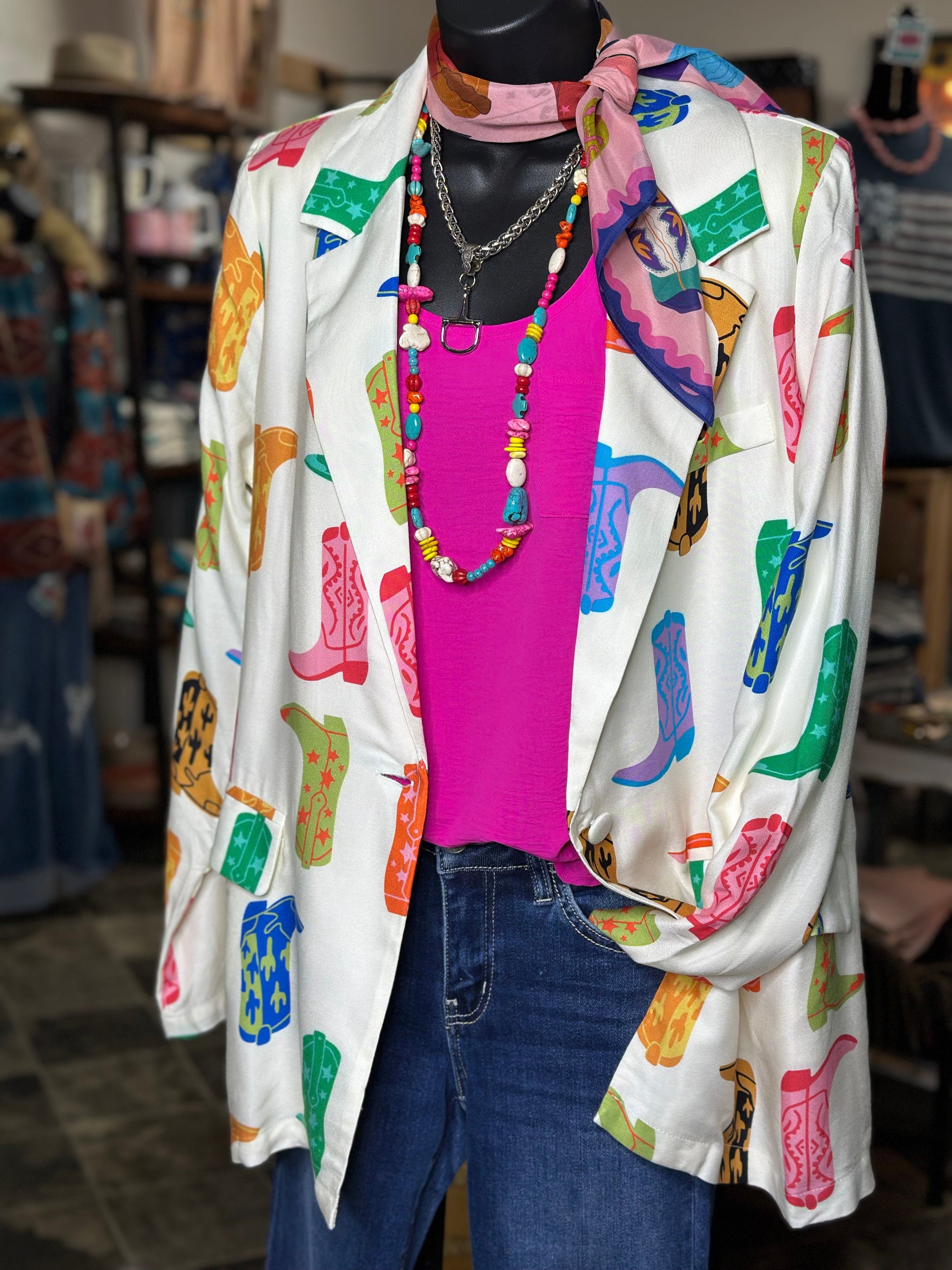 Shop Envi Me The Kickin Cowgirl Boots In Spring Blazer