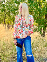 Shop Envi Me tops The La Mesa Spring Floral Top