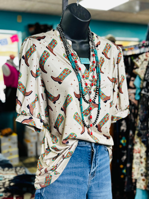 Shop Envi Me Tops and Tunics The Las Bootas Top