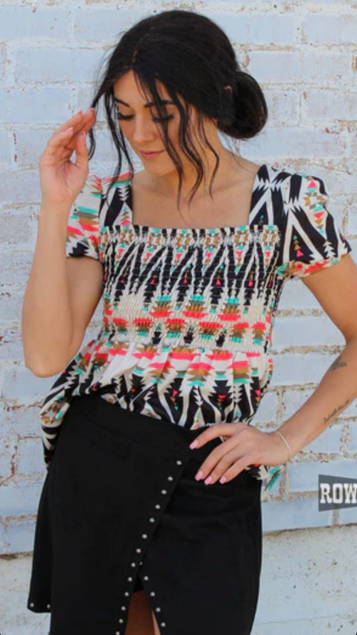 Shop Envi Me Sale The Las Vegas Nights Aztec Top