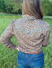 Shop Envi Me Tops and Tunics The Leopard Arena Nights Button