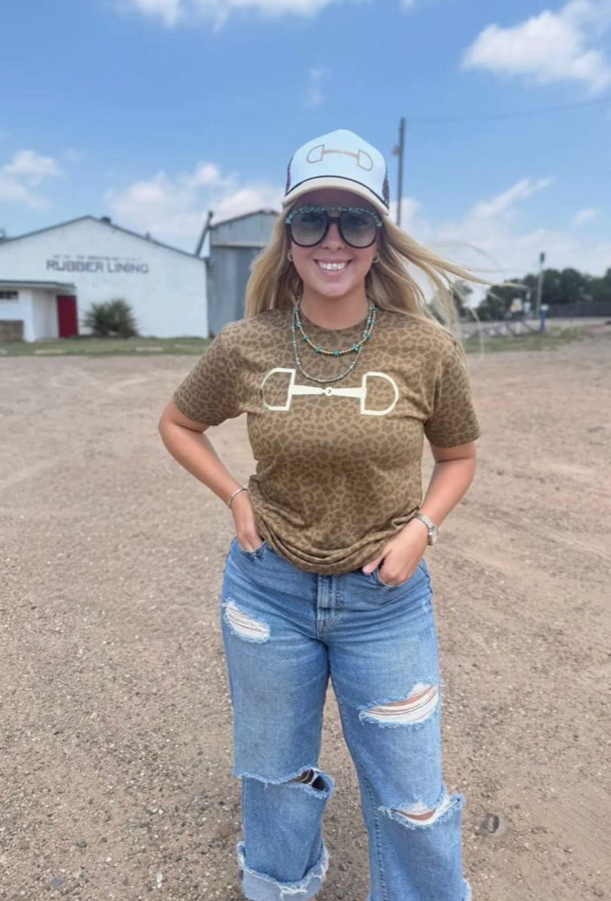 Shop Envi Me It's T-shirt Kinda Day The Leopard Snaffle Bit Tee