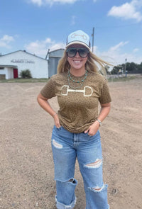 Shop Envi Me It's T-shirt Kinda Day The Leopard Snaffle Bit Tee