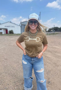 Shop Envi Me It's T-shirt Kinda Day The Leopard Snaffle Bit Tee