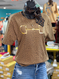 Shop Envi Me It's T-shirt Kinda Day The Leopard Snaffle Bit Tee