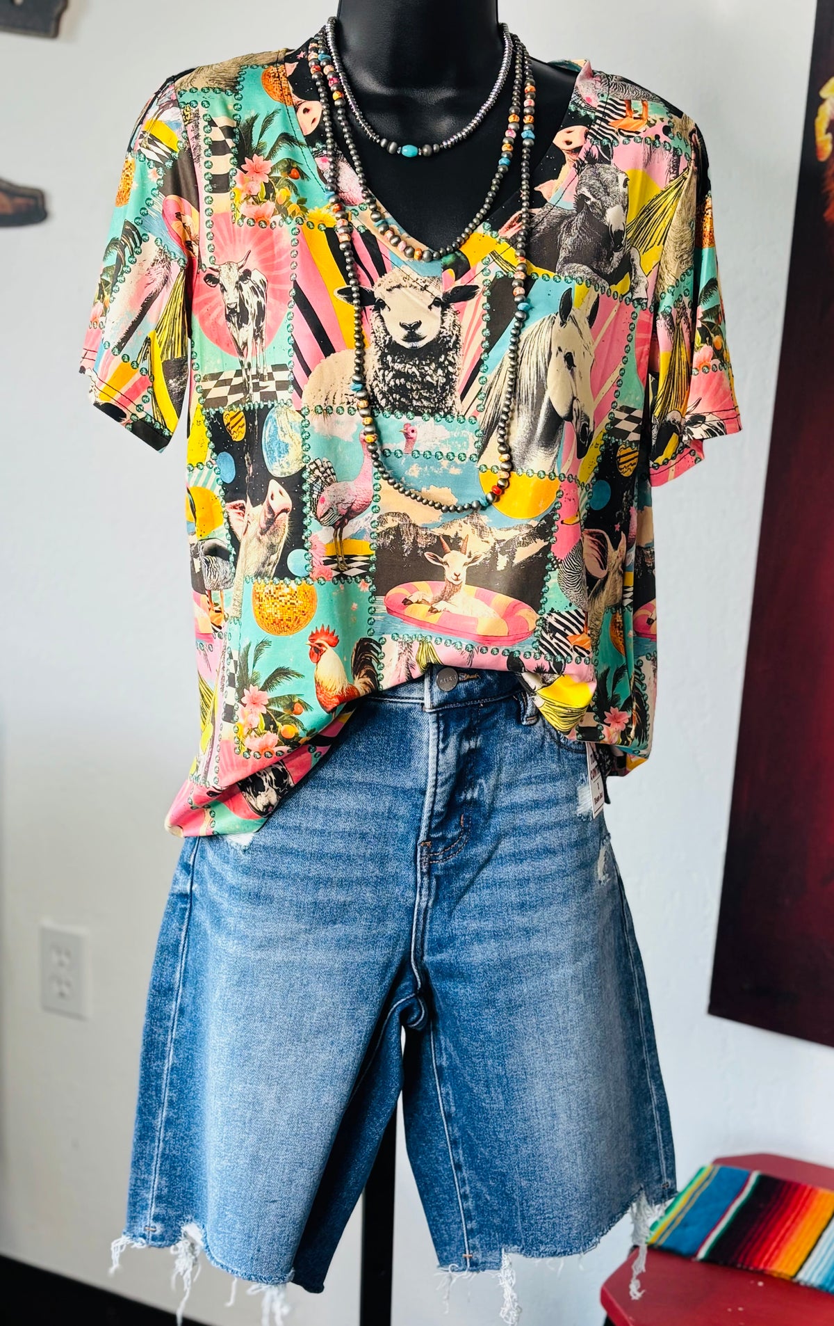 Shop Envi Me Tops and Tunics The Life On The Farm V Neck Top