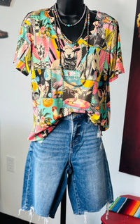 Shop Envi Me Tops and Tunics The Life On The Farm V Neck Top