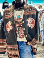 Shop Envi Me Cardigans and Kimonos The Life On The Ranch Vintage Hereford Cardigan