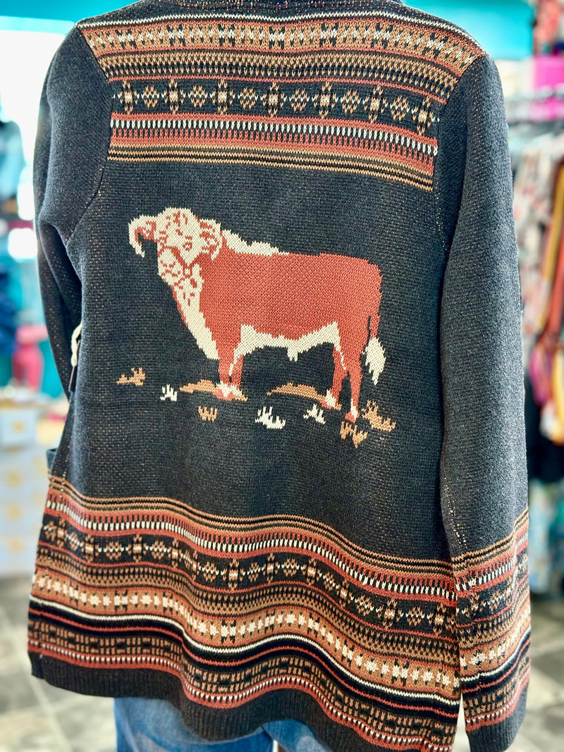 Shop Envi Me Cardigans and Kimonos The Life On The Ranch Vintage Hereford Cardigan