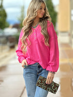 Shop Envi Me Tops and Tunics The Like It Pink Montana Hoodie