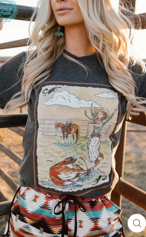 Shop Envi Me Tops and Tunics The Long Live Cowgirls Tee