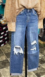 Lovervet Bottoms The Lovervet Boyfriend Fit High Rise Straight Leg Ankle Crop Denim