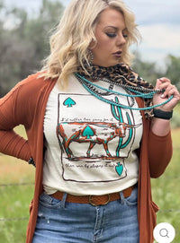Shop Envi Me It's T-shirt Kinda Day The Lucky LHorn V Neck Tee