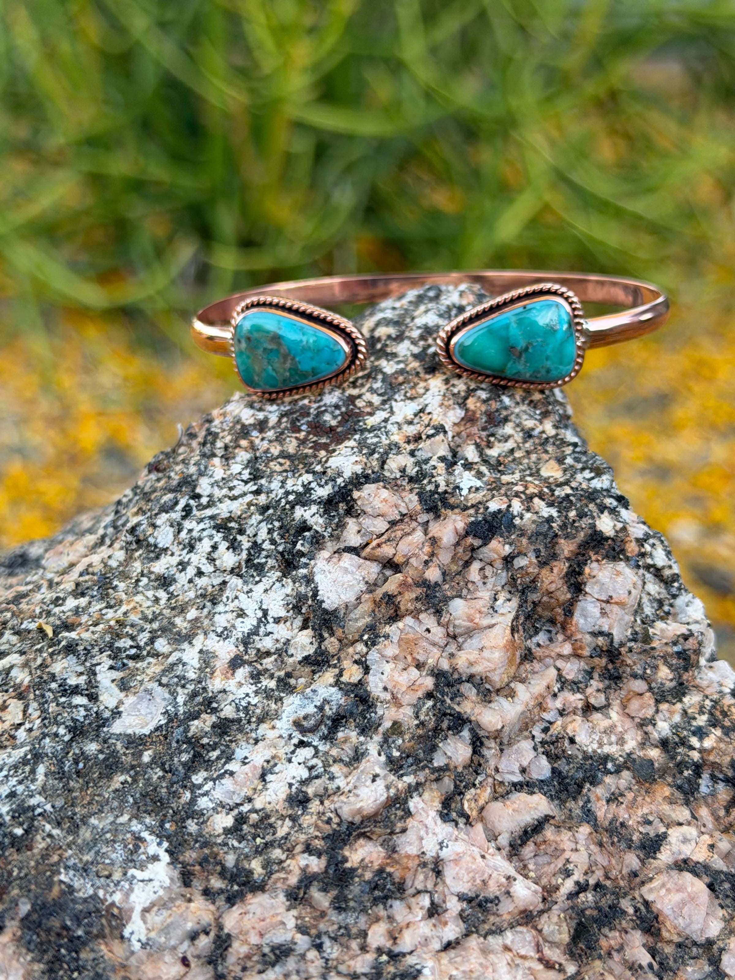 Shop Envi Me Bracelets Turquoise & Copper The Marisol Turquoise & Copper Cuff Bracelet