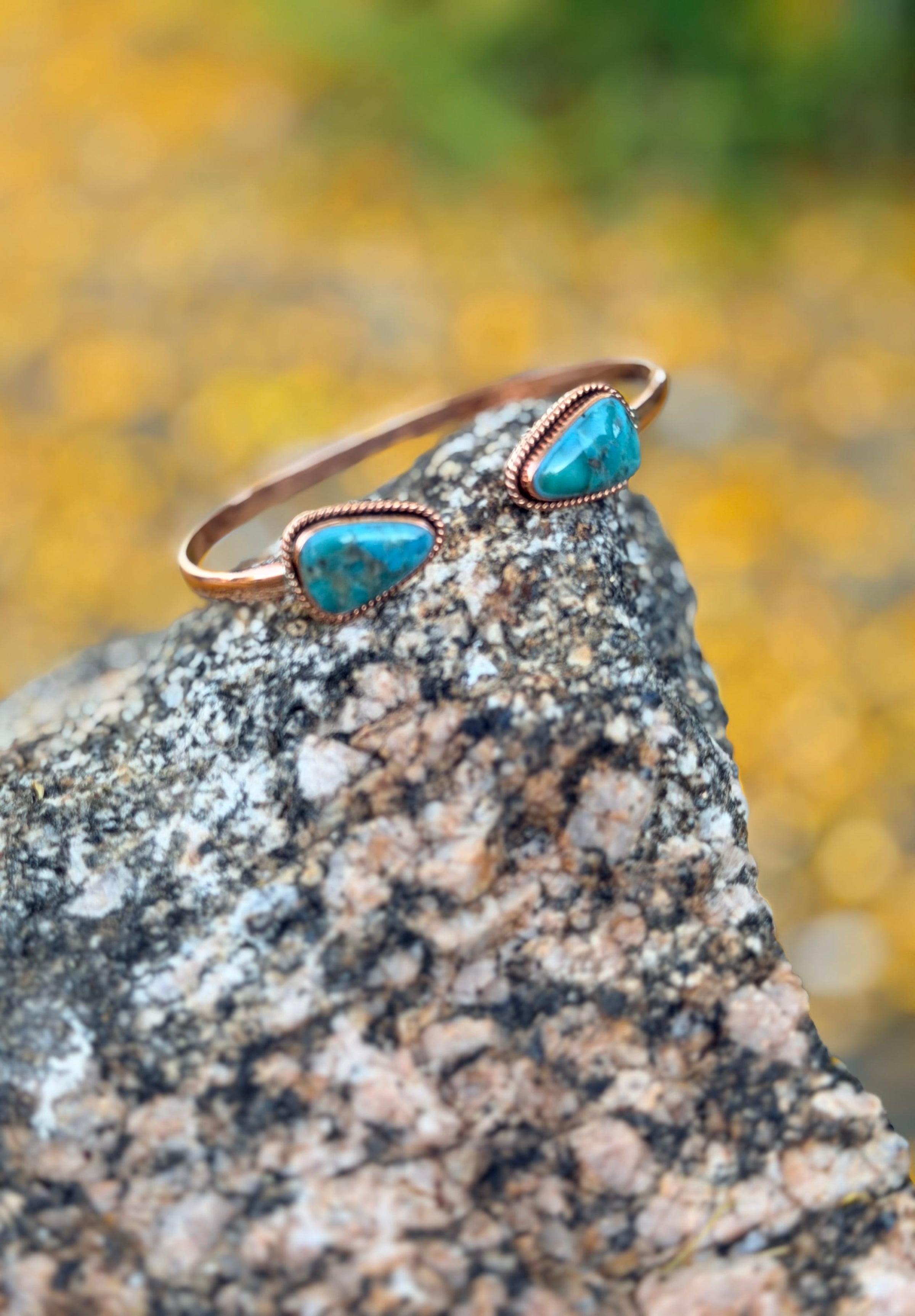 Shop Envi Me Bracelets Turquoise & Copper The Marisol Turquoise & Copper Cuff Bracelet