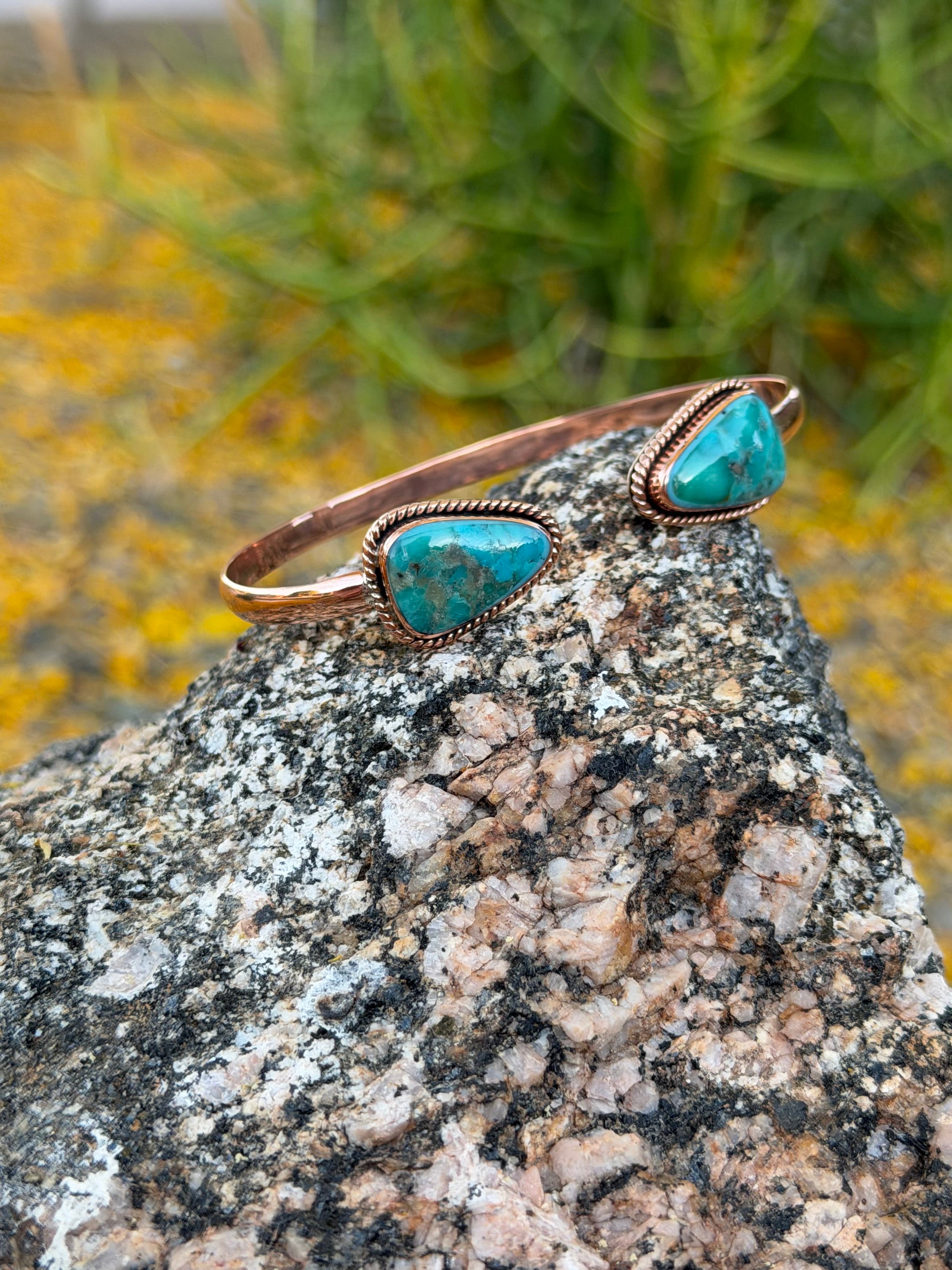 Shop Envi Me Bracelets Turquoise & Copper The Marisol Turquoise & Copper Cuff Bracelet