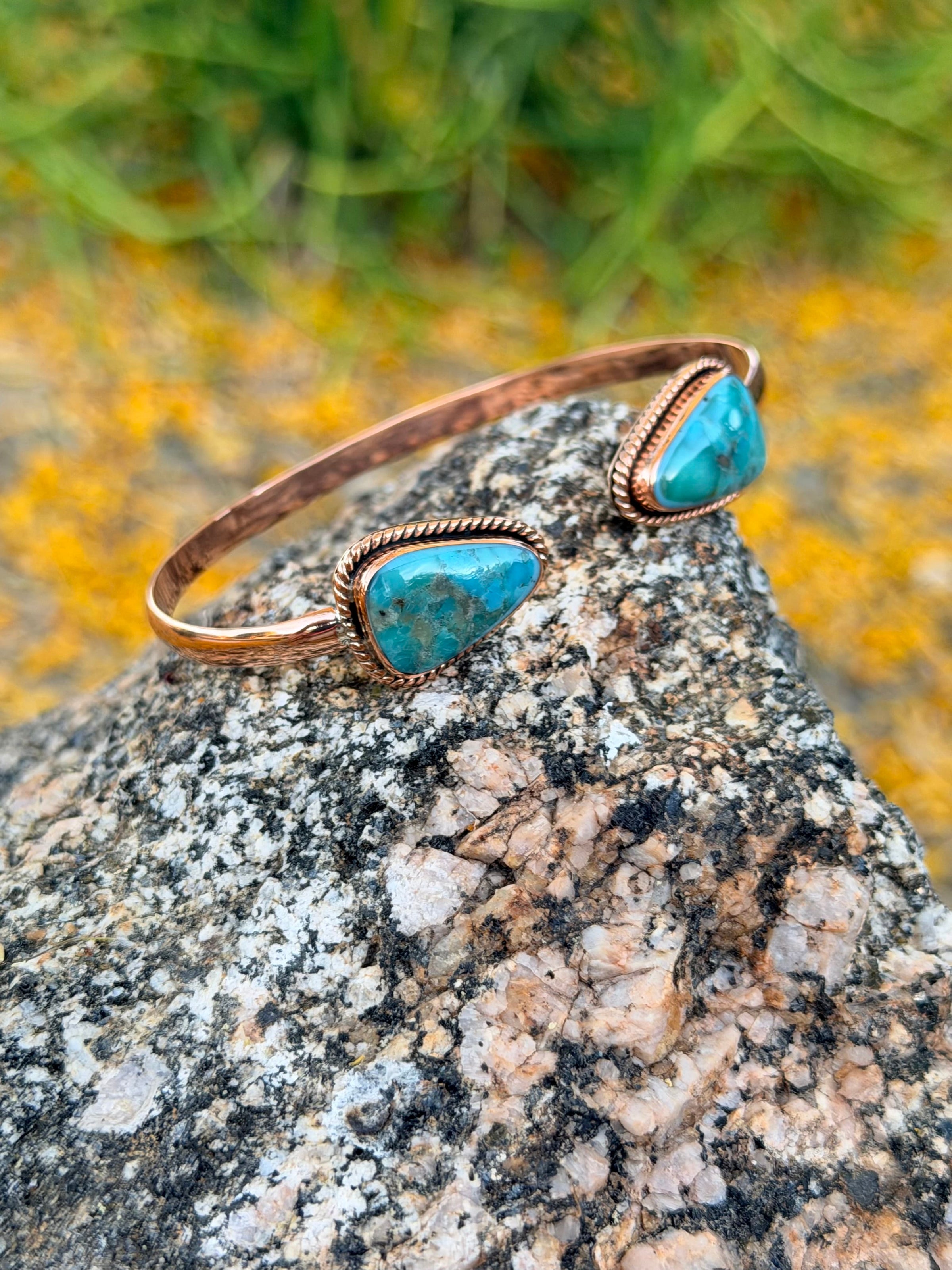 Shop Envi Me Bracelets Turquoise & Copper The Marisol Turquoise & Copper Cuff Bracelet