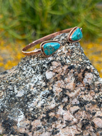 Shop Envi Me Bracelets Turquoise & Copper The Marisol Turquoise & Copper Cuff Bracelet