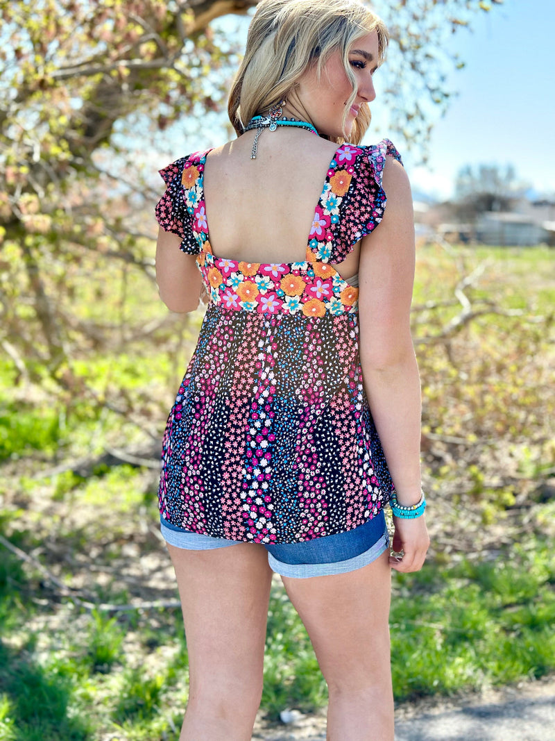 Shop Envi Me Tops and Tunics The May Flowers Embroidered Tank