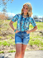 Shop Envi Me Tops and Tunics The Merida V Neck Aztec Top