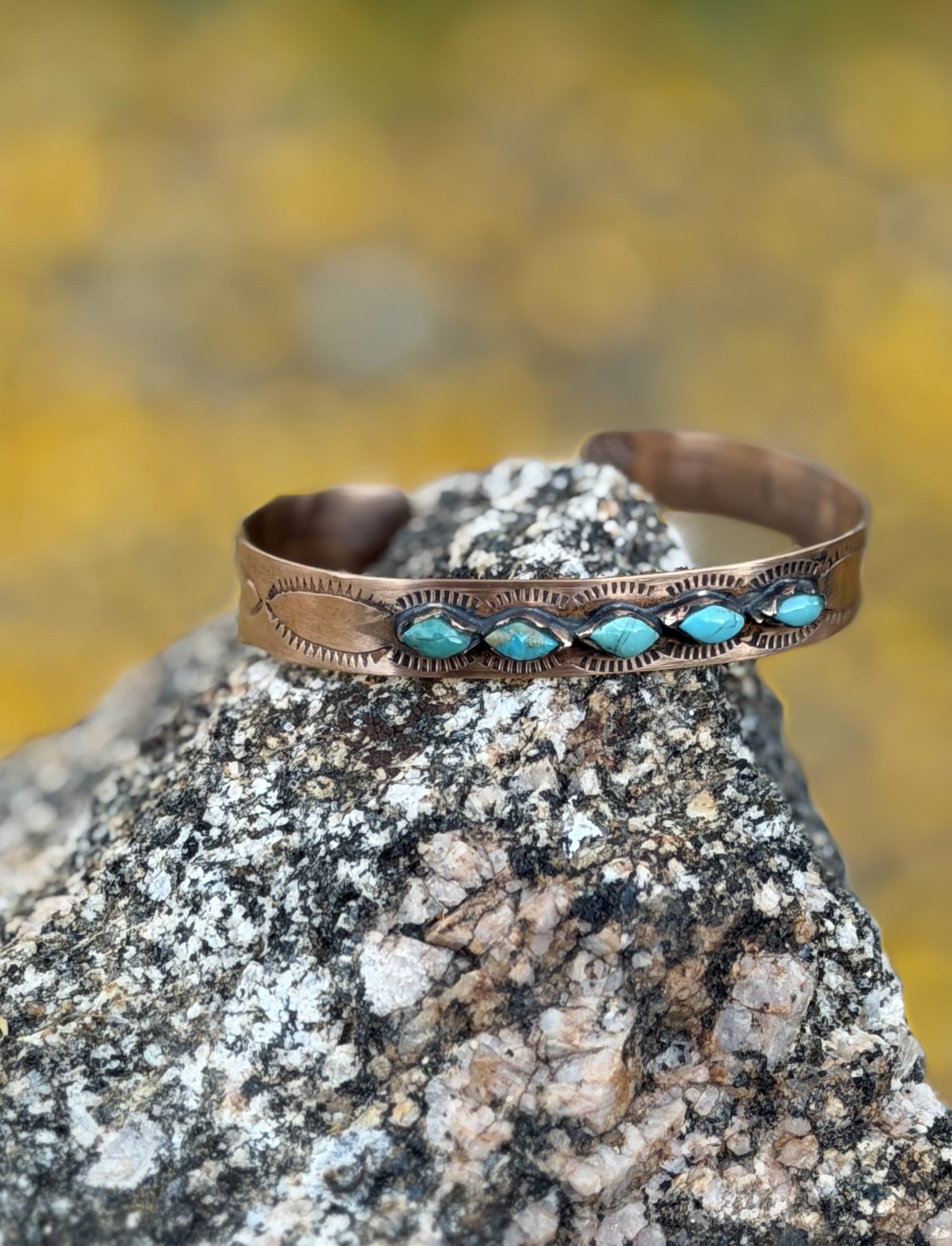 Shop Envi Me Bracelets Sterling Silver & Copper The Mesa Copper & Turquoise Cuff Bracelet