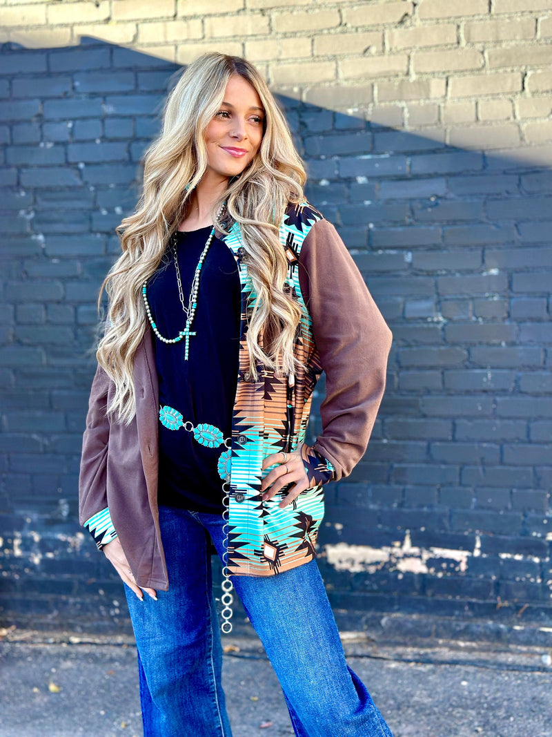 Shop Envi Me Cardigans and Kimonos The Miles City Aztec Jacket