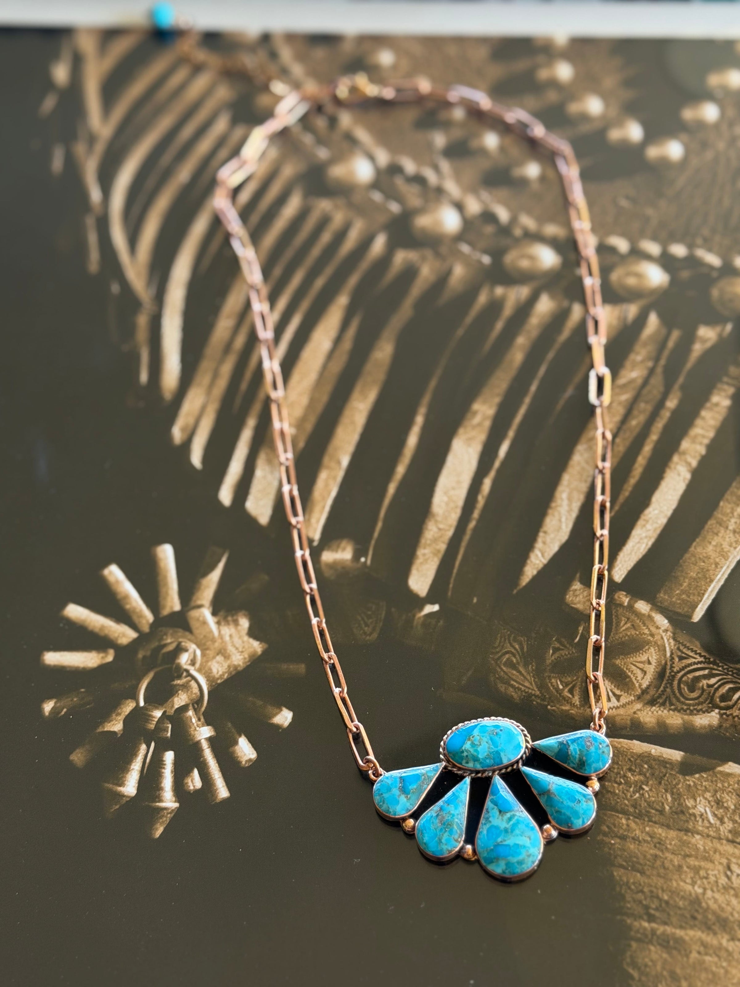 Shop Envi Me Jewelry The Mission Copper & Turquoise Southwest Necklace