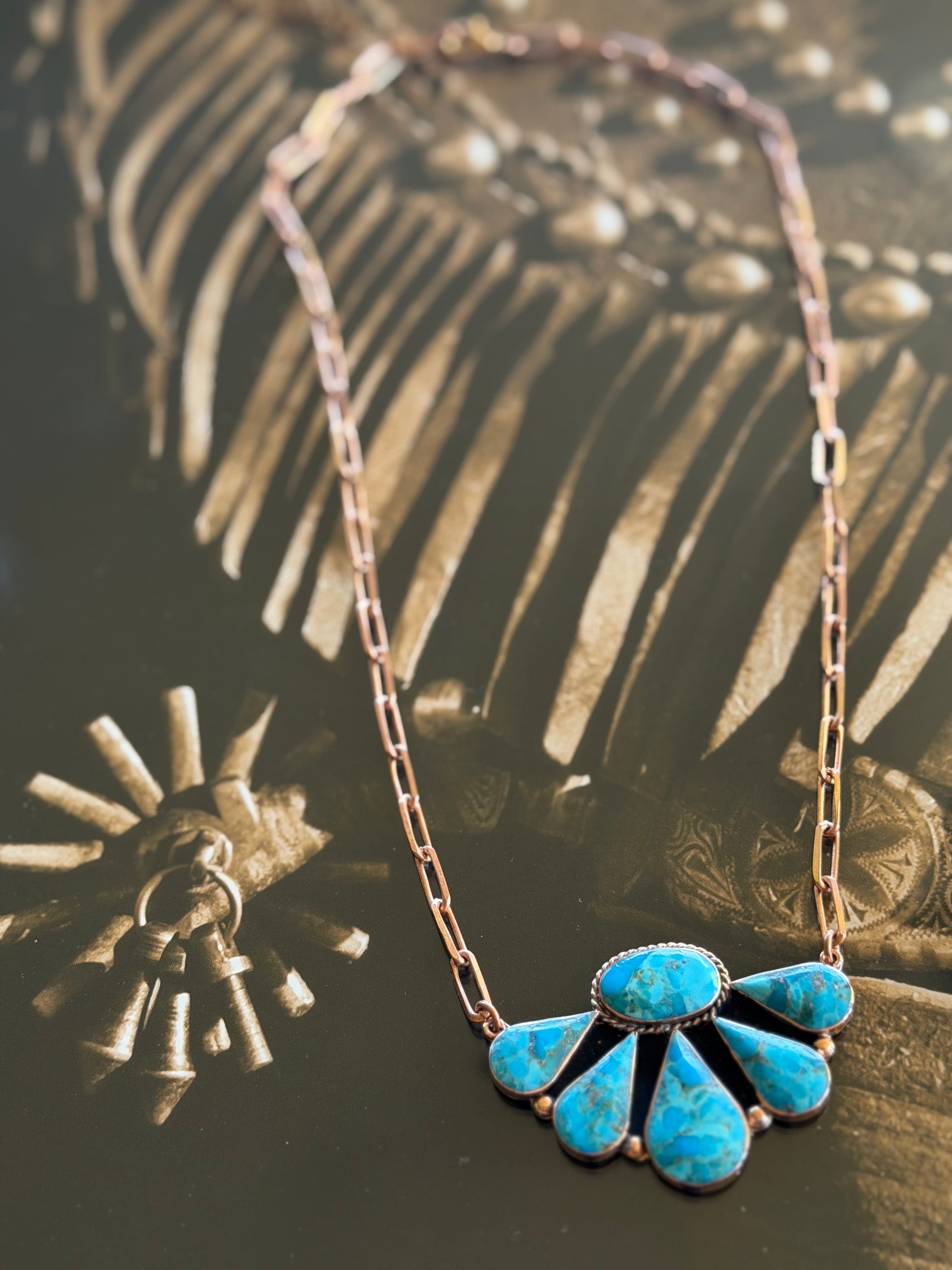 Shop Envi Me Jewelry The Mission Copper & Turquoise Southwest Necklace