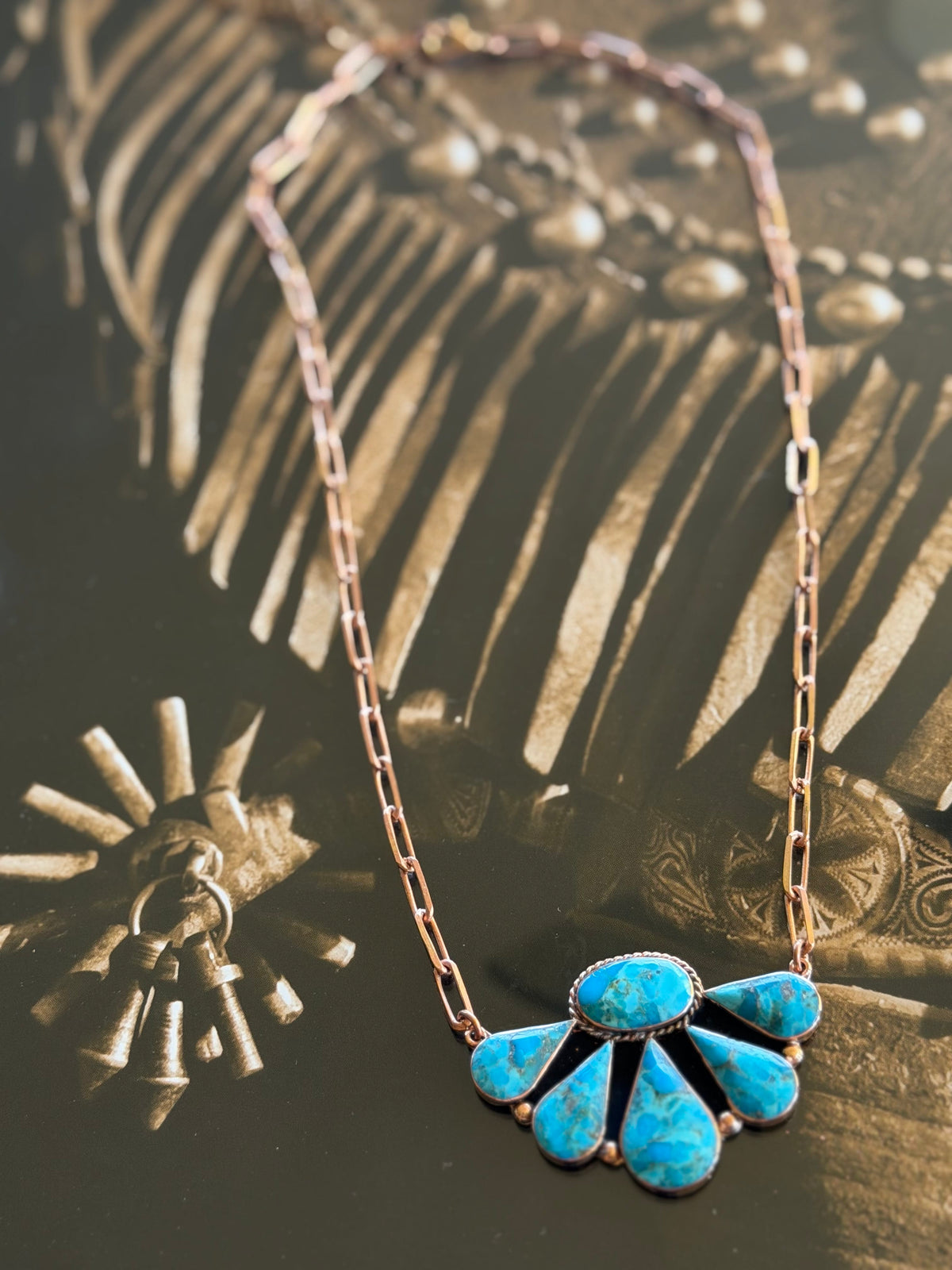 Shop Envi Me Jewelry The Mission Copper & Turquoise Southwest Necklace