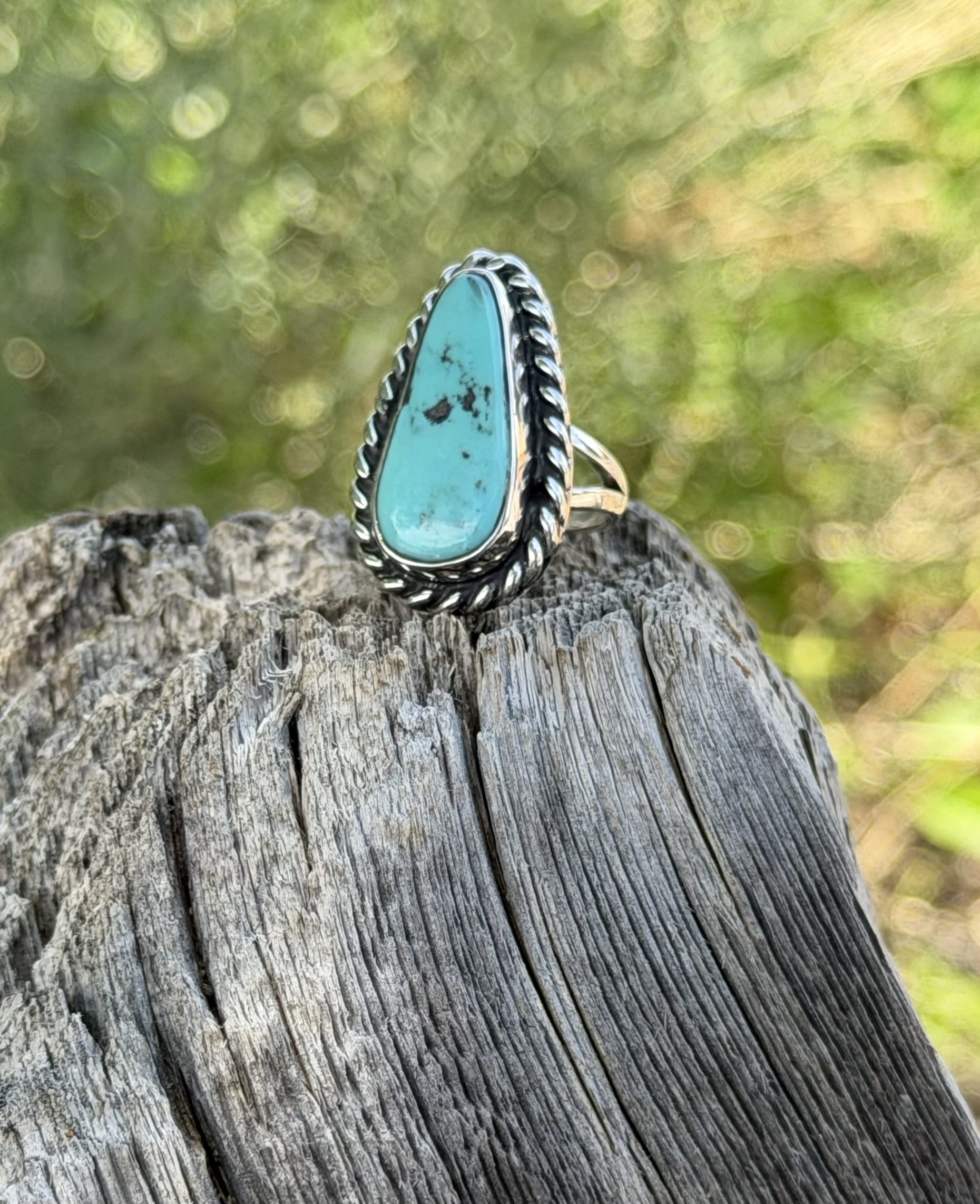 Shop Envi Me Size 7 Kingman Turquoise The Moab Turquoise & Sterling Silver Ring