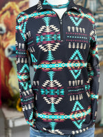 Shop Envi Me Tops and Tunics The Montana Tribal Half Zip  Pullover