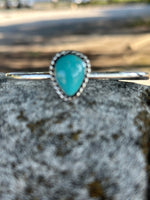 Shop Envi Me Bracelets Silver & Turquoise The Montego Sterling Silver & Turquoise Stacker Cuff Bracelet