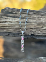 Shop Envi Me Necklaces The Must Have Pink Star Bar Paperclip Chain Necklace On Paperclip Chain