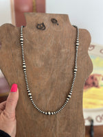 Shop Envi Me Necklaces 24” 4 to 8mm The Must Have Sterling Silver NA Navajo Pearl Necklace