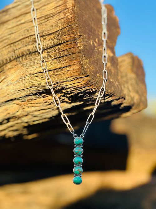 Shop Envi Me Necklaces The Must Have Turquoise Bar Necklace On Paperclip Chain