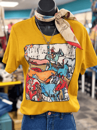 Shop Envi Me It's T-shirt Kinda Day The Mustard Remuda Tee