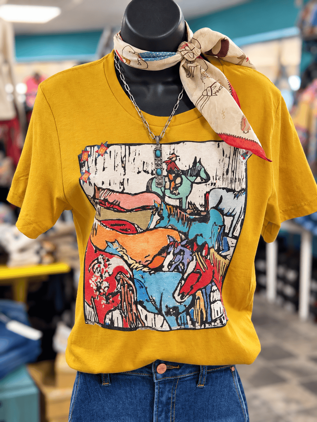 Shop Envi Me It's T-shirt Kinda Day The Mustard Remuda Tee