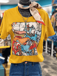 Shop Envi Me It's T-shirt Kinda Day The Mustard Remuda Tee
