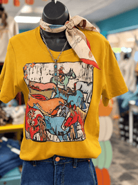 Shop Envi Me It's T-shirt Kinda Day The Mustard Remuda Tee