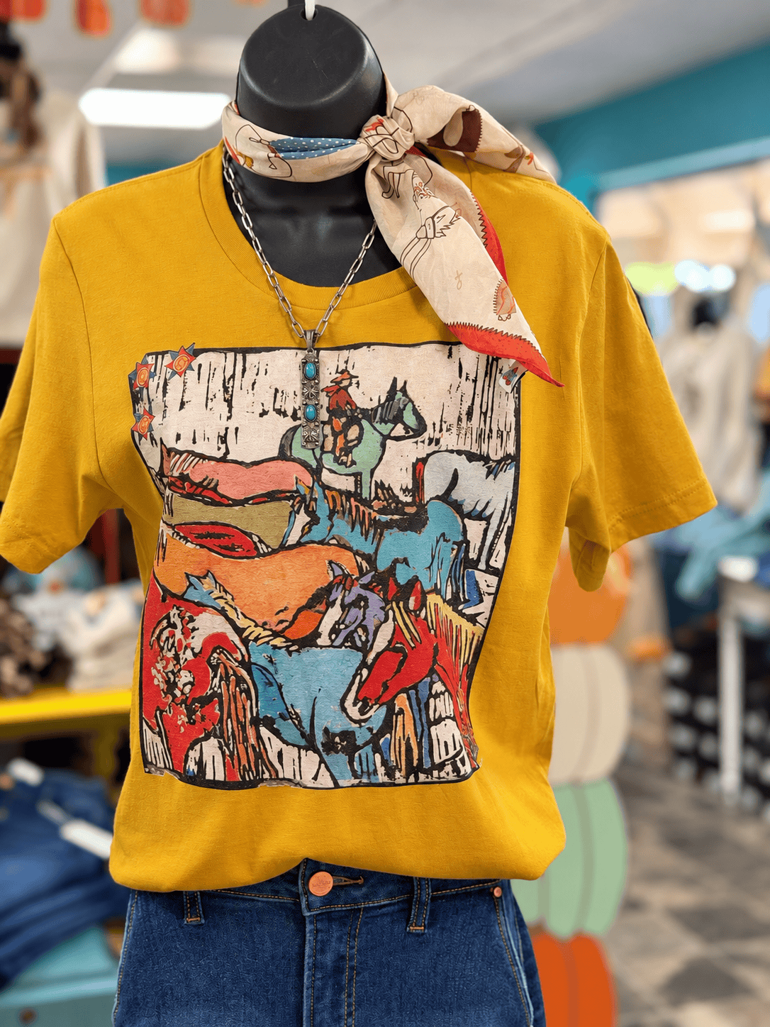 Shop Envi Me It's T-shirt Kinda Day The Mustard Remuda Tee