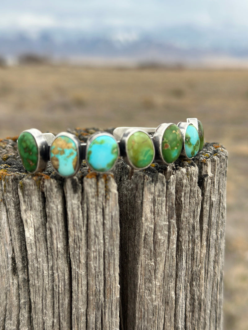Shop Envi Me Bracelets Sterling The NA Made Gallup Turquoise Sterling Silver Cuff Bracelet