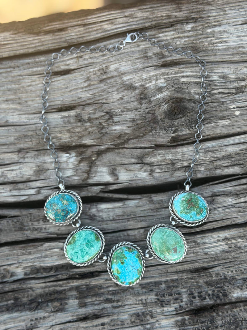 Shop Envi Me Necklaces The NA Made Stephenville Real Turquoise & Sterling Silver Necklace