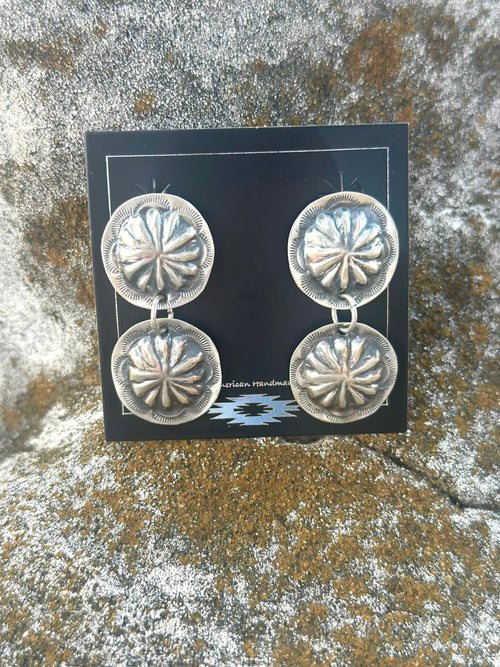 Shop Envi Me Earrings Sterling The NA Sterling Double Concho Earring