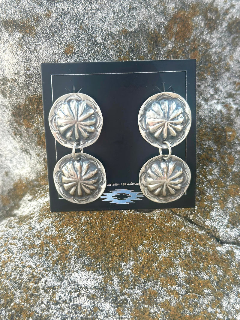 Shop Envi Me Earrings Sterling The NA Sterling Double Concho Earring