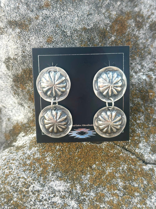 Shop Envi Me Earrings Sterling The NA Sterling Double Concho Earring