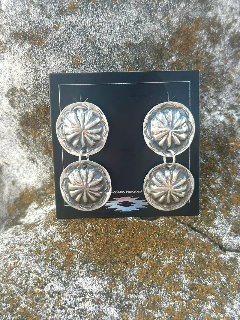 Shop Envi Me Earrings Sterling The NA Sterling Double Concho Earring