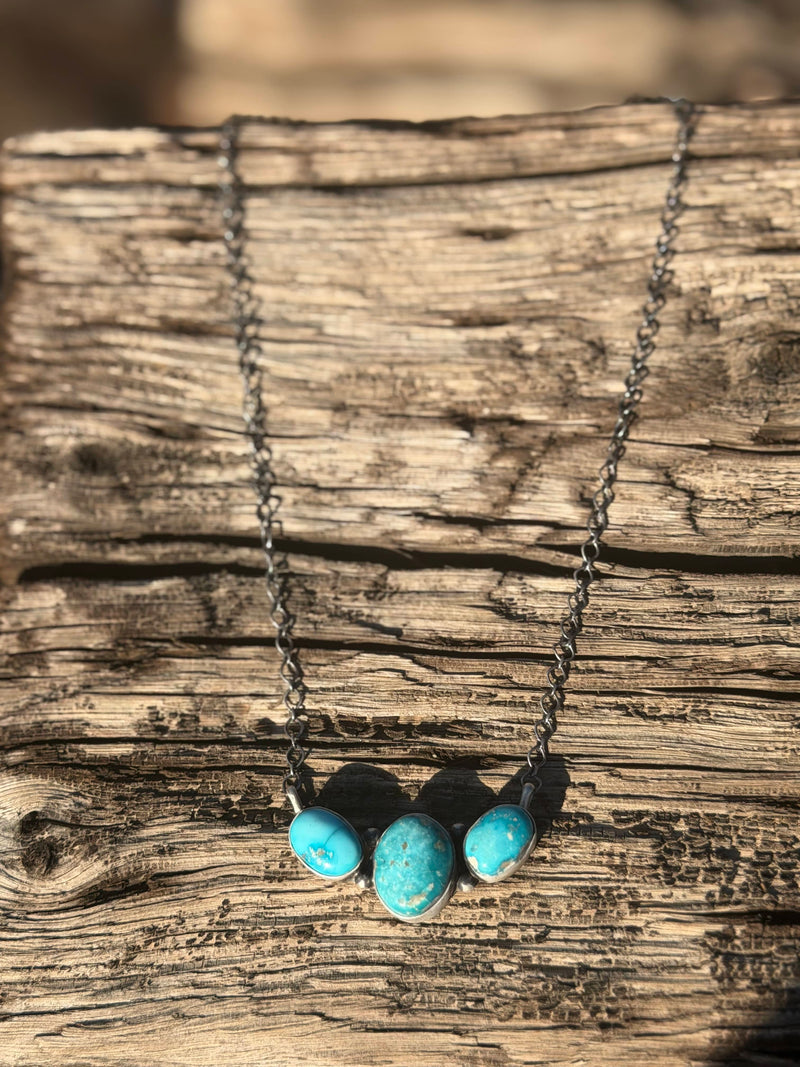 Shop Envi Me Earrings Sterling Kingman Turquoise The NA Sterling Silver & Kingman Turquoise On The Mesa Handmade Necklace